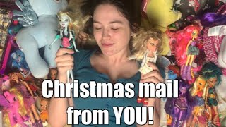 Christmas mail FROM YOU! Bratz, Monster High, My Little Pony and more! PO BOX UNBOXING