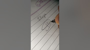 As per your demand Divya name Signature| @drishti_11