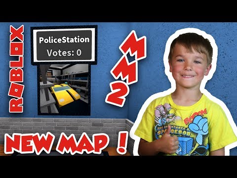 Playing New Map Police Station Roblox Murder Mystery 2 Trolling My Dad Youtube - remote storage murder mystery map roblox