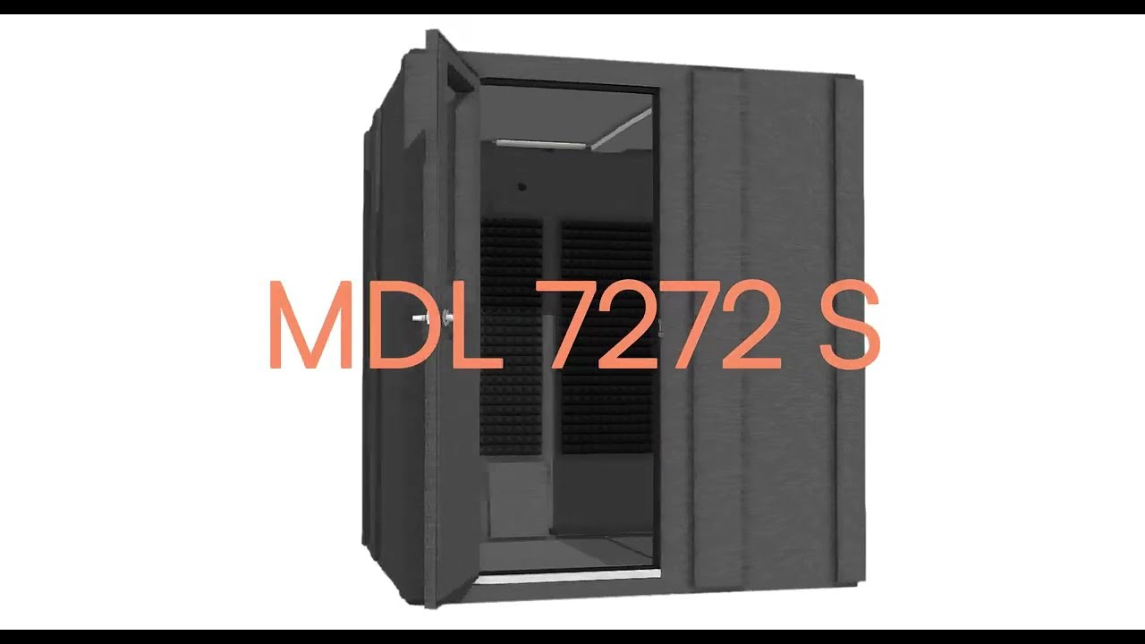 MDL 7272 S - 6' x 6' Single-Wall Isolation Booth | WhisperRoom®
