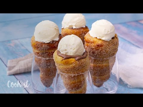 Cinnamon roll ice cream cone: this dessert is crazy!