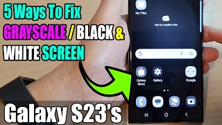 5 Ways To Fix GRAYSCALE / BLACK & WHITE SCREEN on the Samsung Galaxy S23/S23+/Ultra