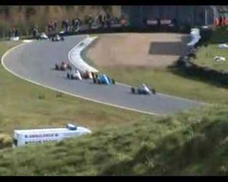 Andrew Chesher and Elliot Mason in Formula Ford cr...