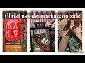 Christmas Decorations Outside | Decorating Front Door and Porch [Vlogamas Day 8]