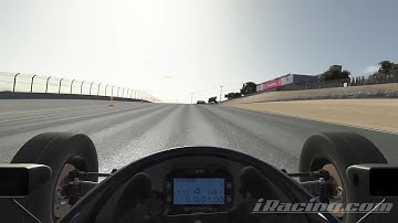 iRacing Laguna Seca Formula Vee (Dry) Track Guide (Hotlap + Telemetry)
