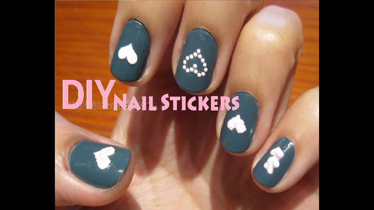 DIY Nail Stickers with Tape - wide 4