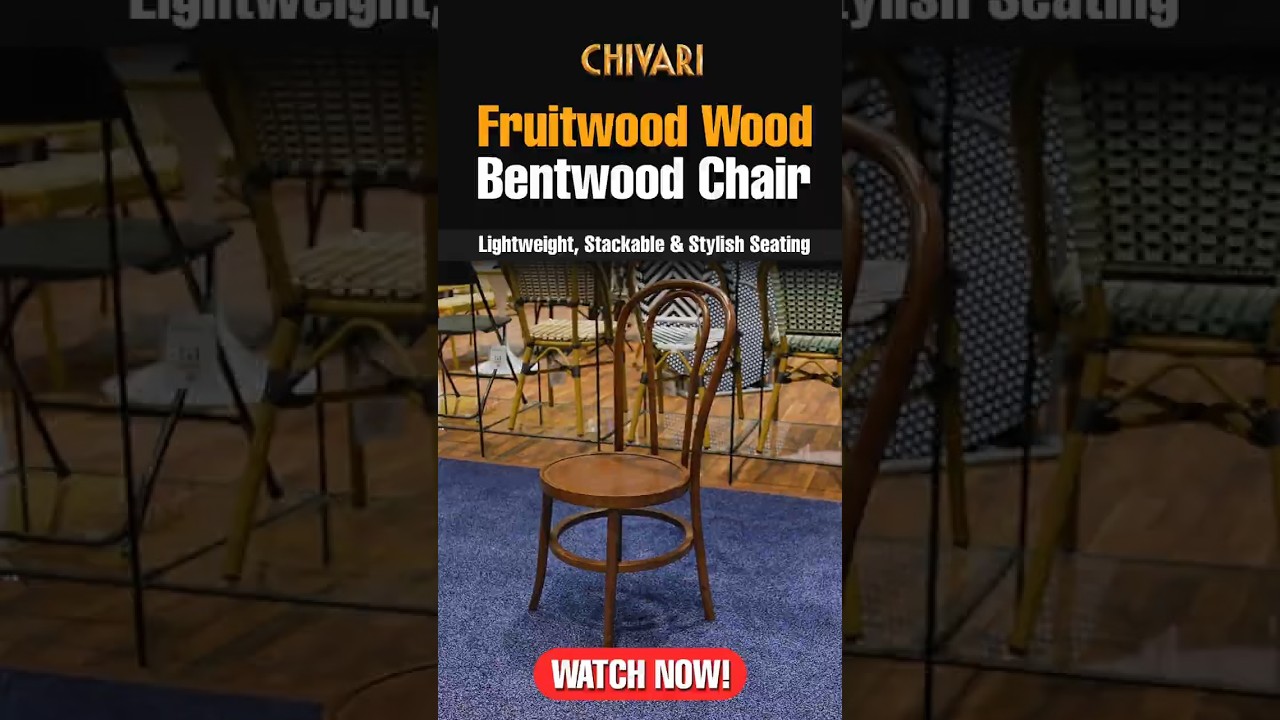Real Wood Bentwood Chairs for Cafes & Restaurants | Lightweight, Stackable & Stylish Seating
