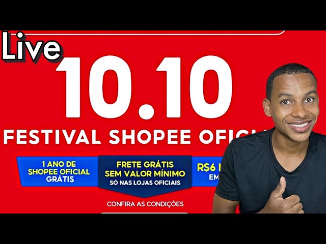 Shopee: campanha 10.10 terá frete grátis sem valor mínimo e