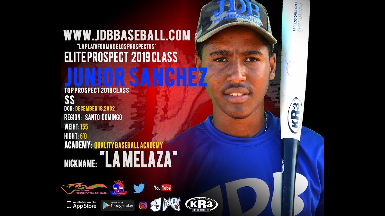 Junior Sanchez SS 2019 Class From (Quality Baseball Academy) Date Video