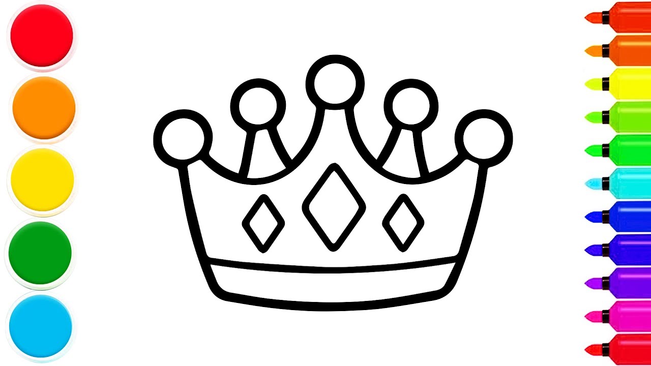 How to draw crown | step by step - YouTube
