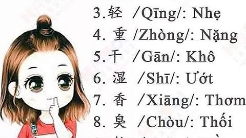 Cặp từ trái nghĩa trong tiếng trung cơ bản , học tiếng Trung cơ bản , luyện từ vựng tiếng trung