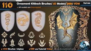 Ornament Kitbash Brushes/ 3D Models/ IMM/ VDM