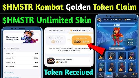 📸Hamster Kombat Golden Token Claim ✅ | Hamster Kombat Unlimited Skin Claim | Hamster  New Updates