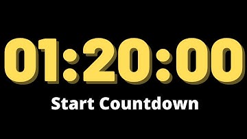 1 Hour 20 Minutes Timer - Countdown Timer 80 Minute - Timer Alarm