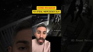 4 armed men break into a Oakville Ontario home to steal a Mercedes SUV 😳🫢 #canada #viral #ontario