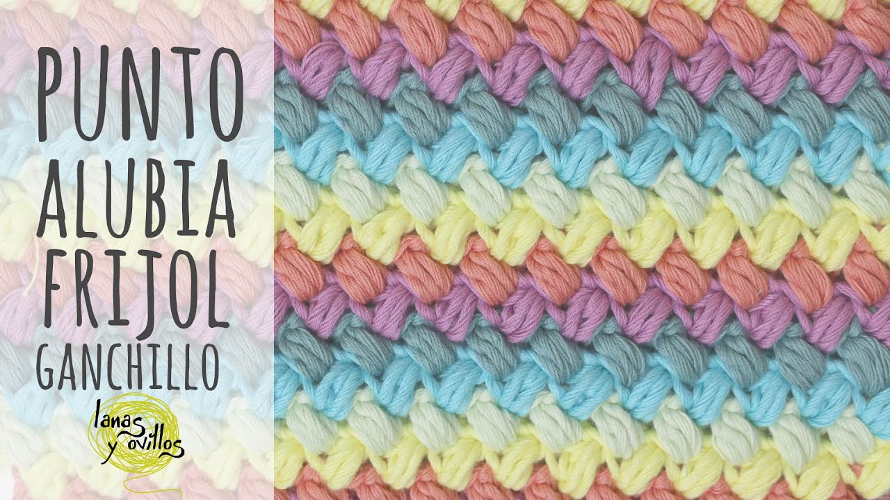 Tutorial Punto Alubia o Frijol | Crochet - Ganchillo | Lanas y Ovillos