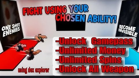 Get Every Gamepass in Choose a Skill using Dex Explorer Exploit (Unlimited Cash, Get All Weapon etc)