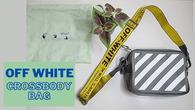 Off-White c/o Virgil Abloh Black Cordura Logo Print Cross-body Bag for Men