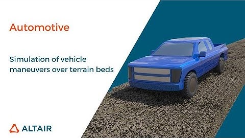 Simulation of vehicle manoeuvres over terrain beds using EDEM, MotionSolve, PM FlexTire