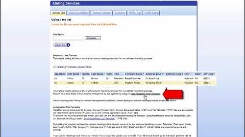 Vistaprint Quick Tip - How to Upload a Mailing List