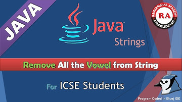 Accept a Word or Sentence and Display the New String after removing all the Vowel