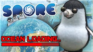 Conquering the Ocean as a Penguin in Spore.