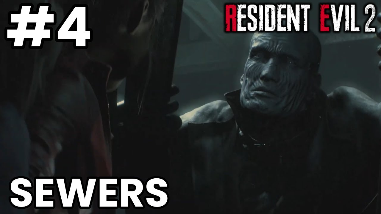 RE2, Claire B Walkthrough Pt. 5: Sewers ~ Vs. G (2nd Form)