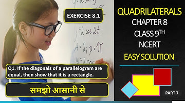 L-7| EXERCISE 8.1| Q1| QUADRILATERAL | CLASS 9TH | NCERT | MATHS