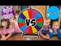 Kate and Lilly vs Friends! Spin the Wheel CHALLENGE!!