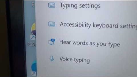 Virtual Keyboard settings