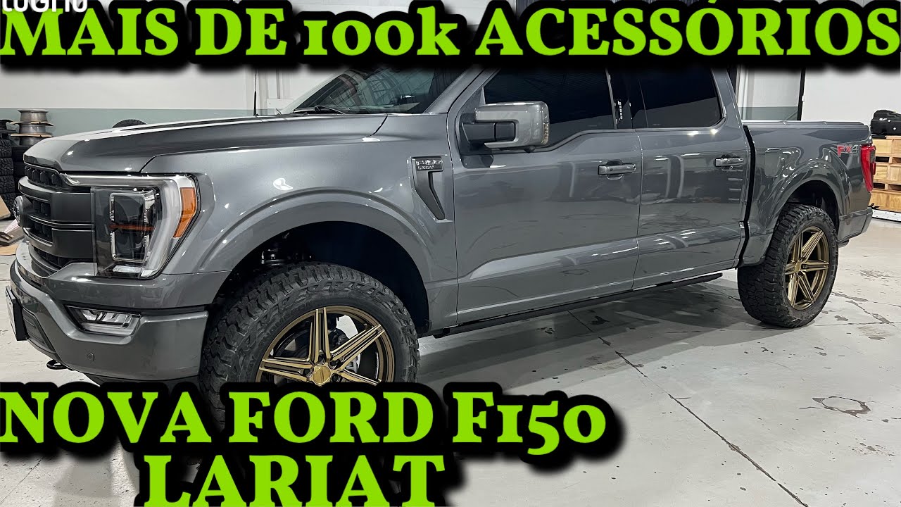 NOVA FORD F-150 LARIAT ERGUIDA COM RODAS 22” VOSSEN E ESCAPE DIRETO BORLA. (MS PERFORMANCE)