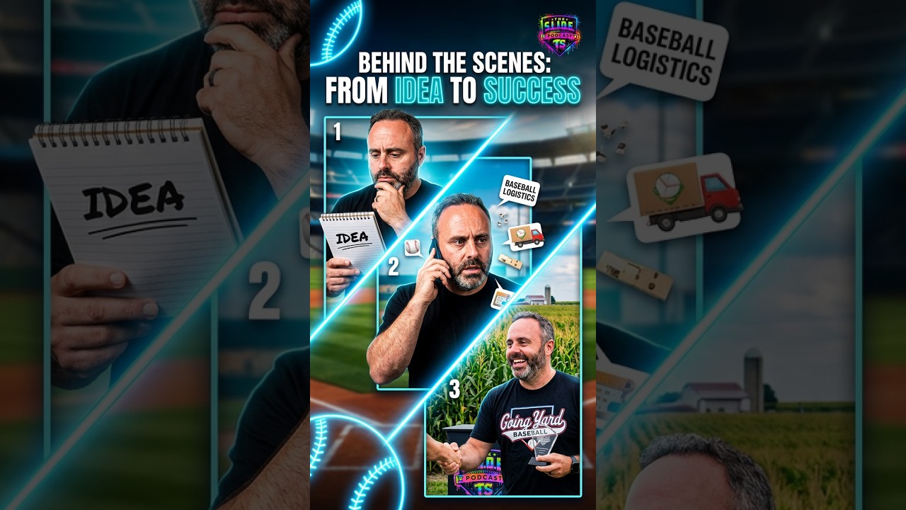 Behind the scenes of Going Yard #baseball #podcast #behindthescenes