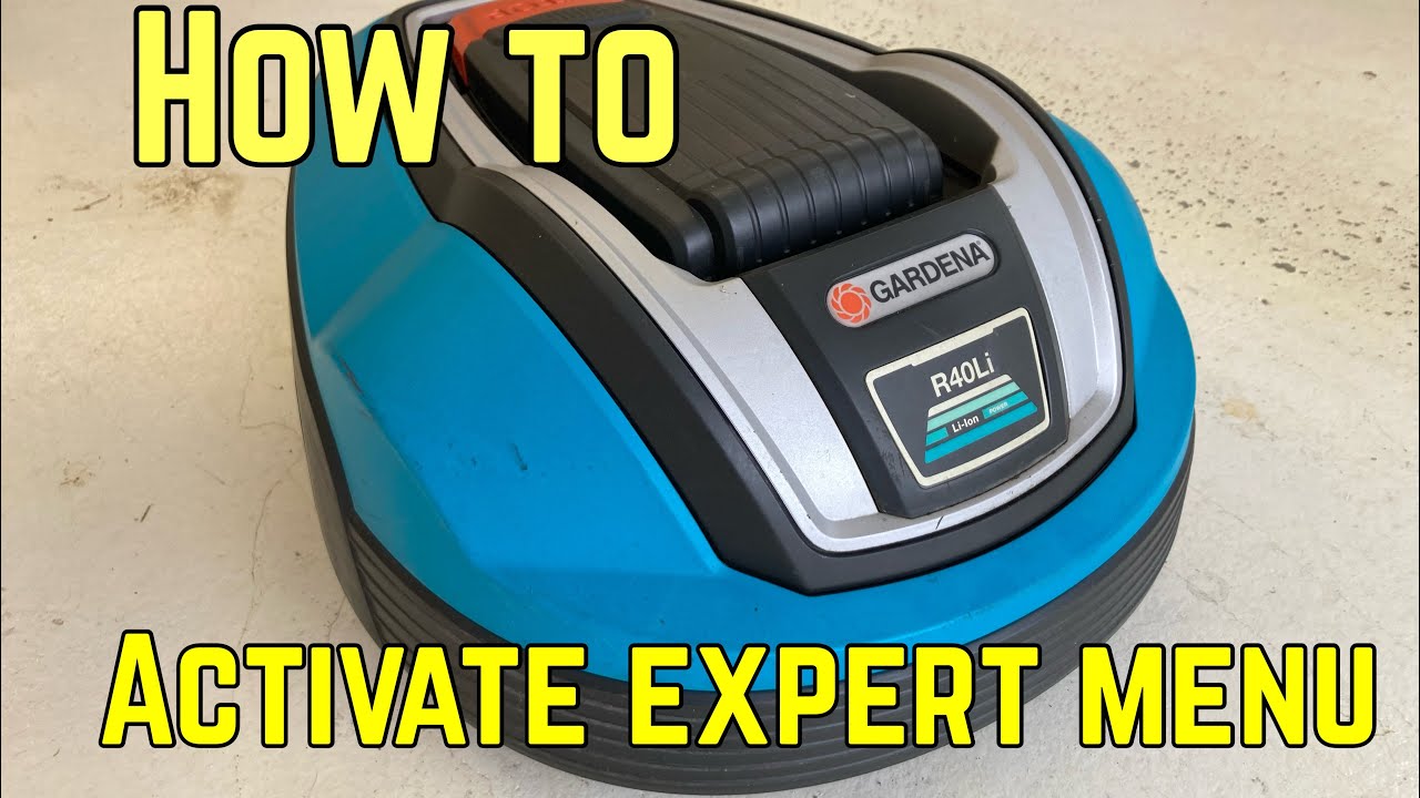 How to Activate Expert Menu On Gardena Mower