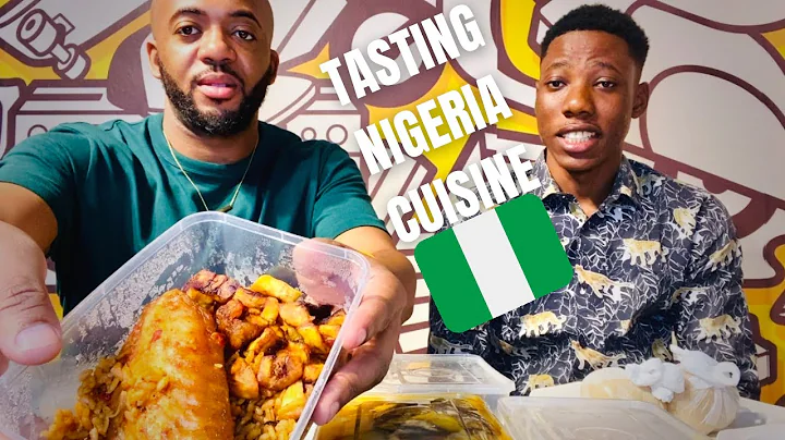 TRYING NIGERIA FOOD; OKRO, FUFU, BANGER SOUP,  JELLOF RICE, KPOMO, GARRI, EGUSI.