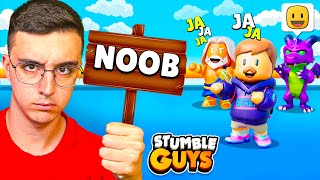 Me HAGO PASAR por NOOB en Stumble Guys! 🤓☝🏻