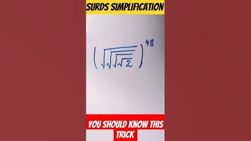 Without Calculator Challenge Surds simplification Trick #math #mathschallenge #surds #shorts
