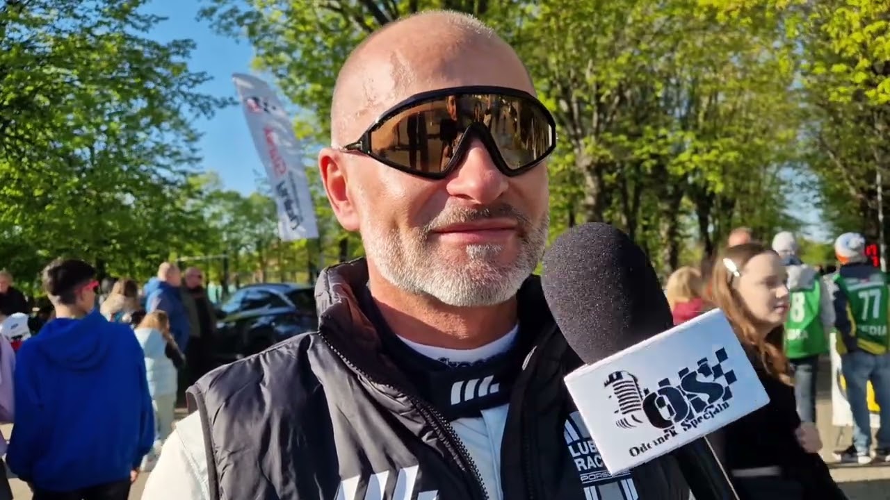 Maciej Lubiak na mecie - 53. Rajdu Świdnickiego, Porsche 911 Millers Oils HRSMP 27.04.2025