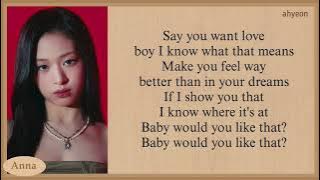 BABYMONSTER LIKE THAT karaoke with easy lyrics