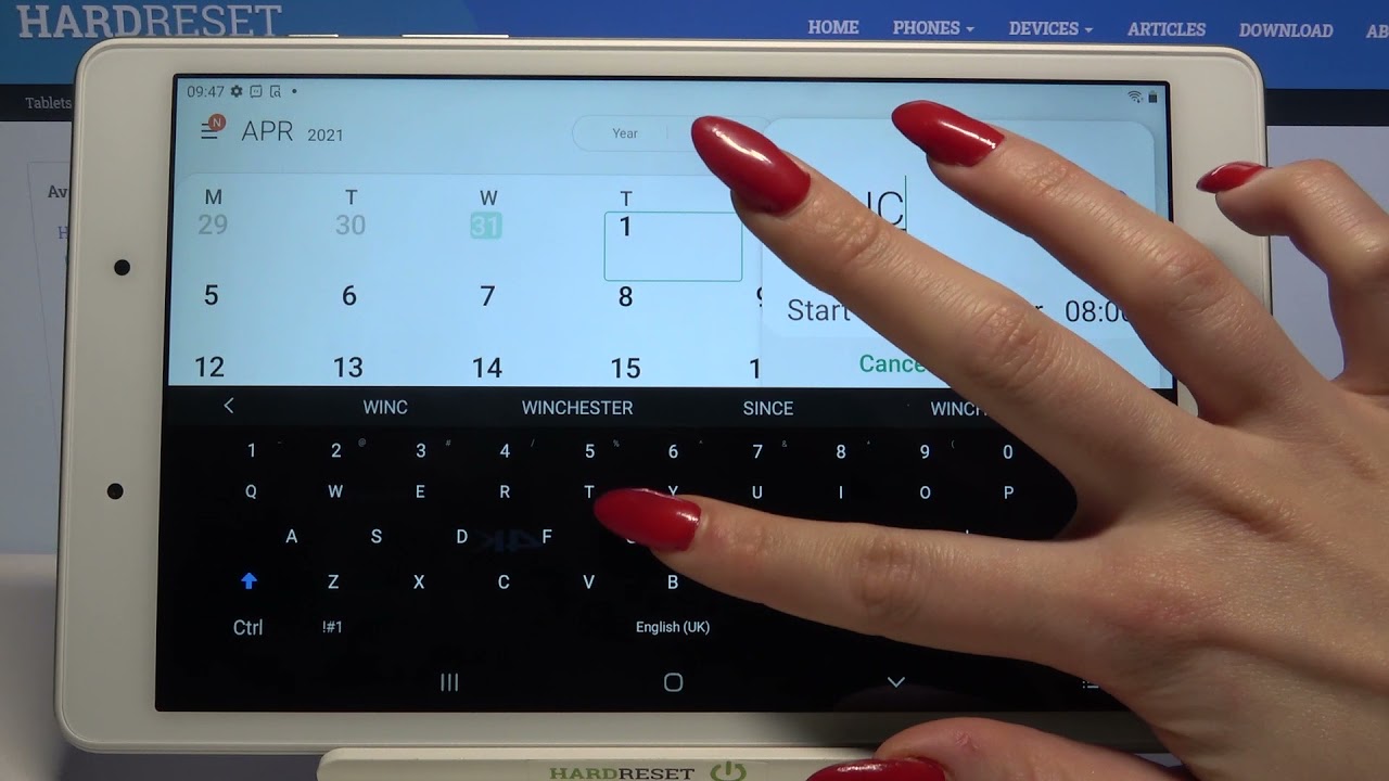 How To Add Event To Calendar In SAMSUNG Galaxy Tab A 8 0 Use Calendar How To Add Event To Calendar In SAMSUNG Galaxy Tab A 8 0 Use Calendar