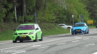 450hp Stage 4 MK2 Focus RS VS 440hp MK3 Focus RS Stage 2 - PURE SOUND - EPIC Pops & Bangs