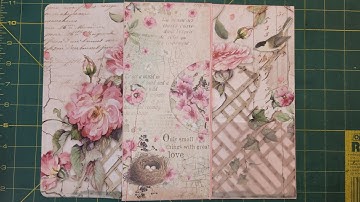 Envelope Ephemera Folder using Stamperia & Vellum.  Perfect journal addition! ala @RensJournals