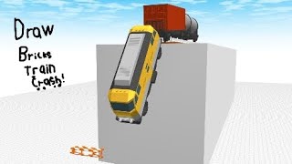 Draw Bricks Train Crash!!!!