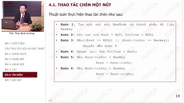 Cây nhị phân tìm kiếm - Cấu Trúc Dữ Liệu Và Giải Thuật (ThS Thạc Bình Cường) #45 | E-Learning