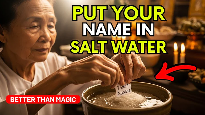 Put YOUR NAME in SALT WATER and get ready to have everything you want| BUDDHIST TEACHINGS