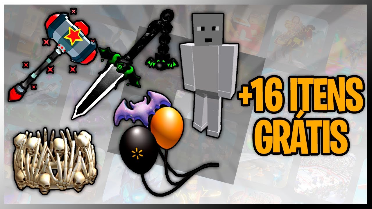 COMO PEGAR 32 ITENS GRÁTIS LIMITEDS + BUNDLES ROSTINHOS GRÁTIS AGORA NO  ROBLOX 17/10 