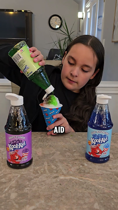 Kool Aid Snow Cones #shorts #youtubeshorts #funny