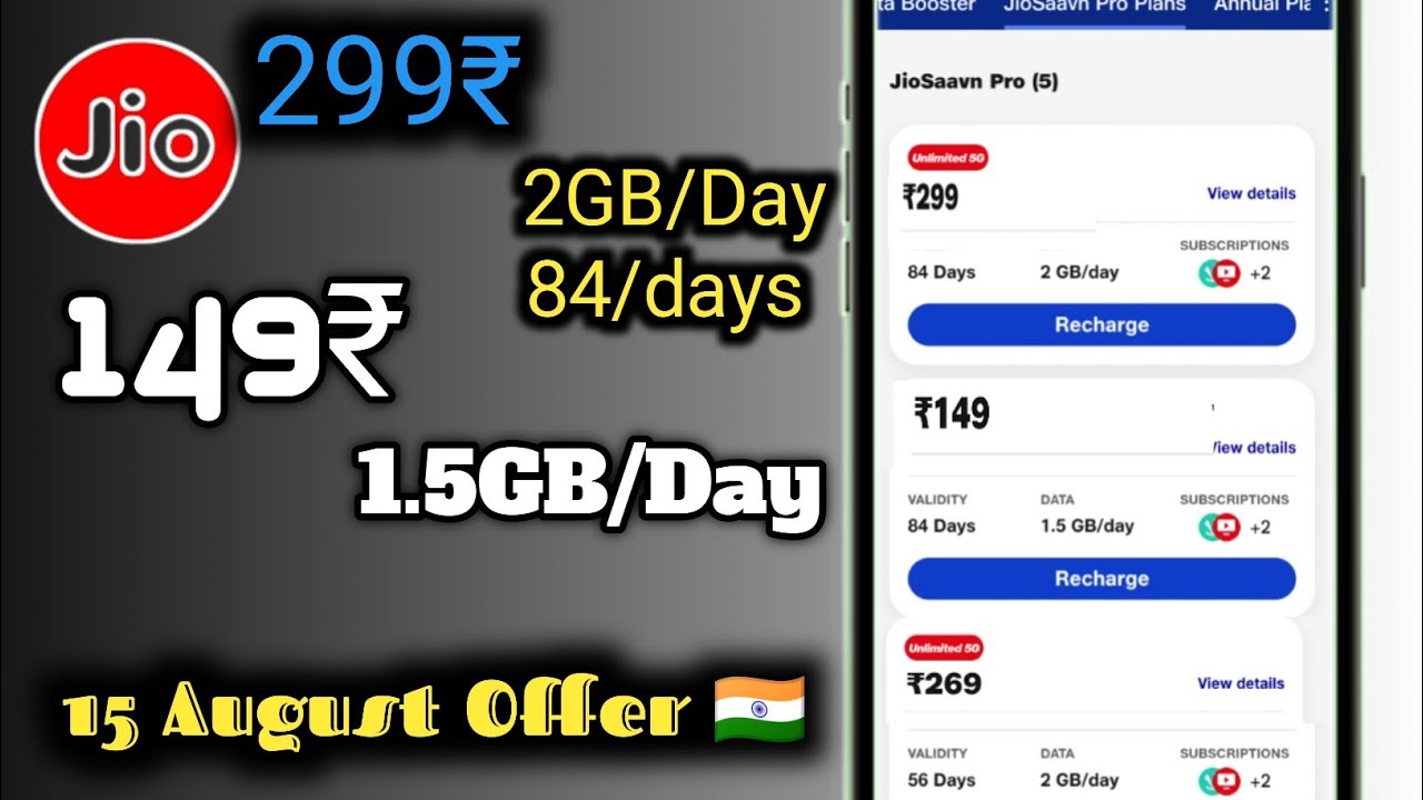 Jio New Recharge Plans 2023 Jio Best Prepaid Recharge Plans Jio