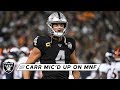 Derek Carr mic'd up on MNF: "This is what it's like to be a Raider" | Raiders