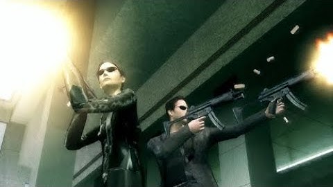 The Matrix : Path of Neo - Lobby Shootout (PS2) #ps2classic @atari #matrixps2
