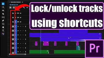 How to lock and unlock tracks using shortcuts in Premiere Pro